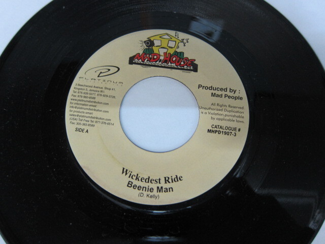 BEENIE MAN / WICKED RIDE / ARAB ATTACK RIDDIM / MAD HOUSE