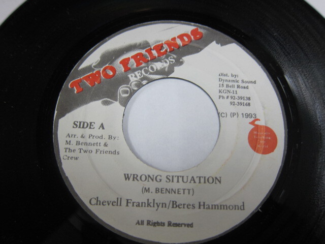 CHEVELLE FRANKLIN & BERES HAMMOND / WRONG SITUATION / TWO FRIENDS