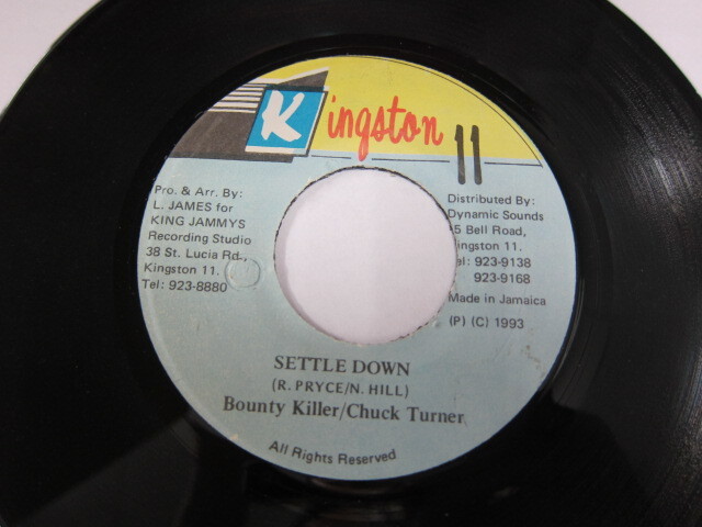 CHUCK TURNER & BOUNTY KILLER / SETTLE DOWN / TONIGHT RIDDIM / KINGSTON 11