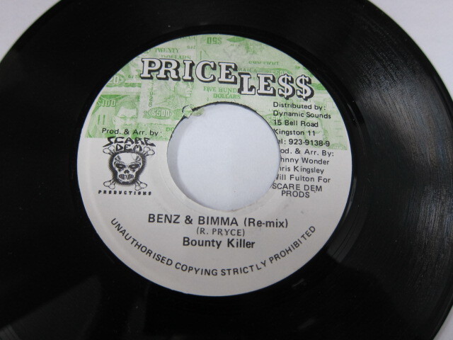 BOUNTY KILLER / BENZ & BIMMA remix / PRICELESS