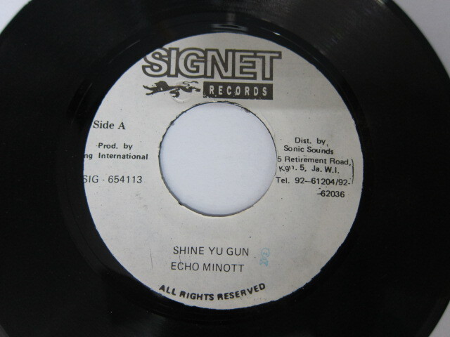 ECHO MINOTT / SHINE YU GUN / OH CAROLINA RIDDIM / SIGNET RECORDS