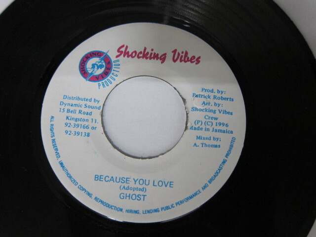 GHOST / BECAUSE YOU LOVE / PUNNANY RIDDIM / SHOCKING VIBES