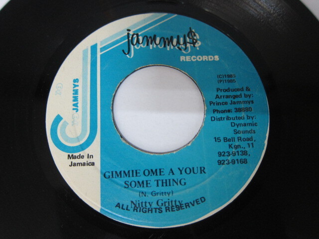 NITTY GRITTY / GIMMIE OME A YOUR SOMETHING / JAMMY'S
