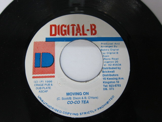 COCO TEA / MOVING ON / BLACK WOMAN CHILD RIDDIM / DIGITAL B