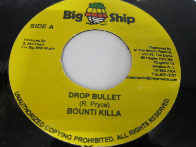 Aside BOUNTY KILLER / DROP BULLET / Bside EINSTIEN / CALIBRE / POWER CUT RIDDIM / BIG SHIP