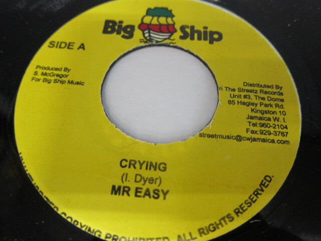 Aside MR.EASY / CRYING / Bside HAWKEYE / BUN / POWER CUT RIDDIM / BIG SHIP