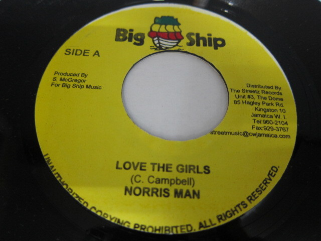 Aside NORRIS MAN / LOVE THE GIRLS / Bside POWER MAN / SEN PON DEM / POWER CUT RIDDIM / BIG SHIP