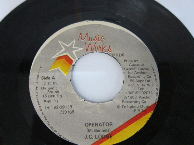 J.C.LODGE / OPERATOR / MUSIC WORKS