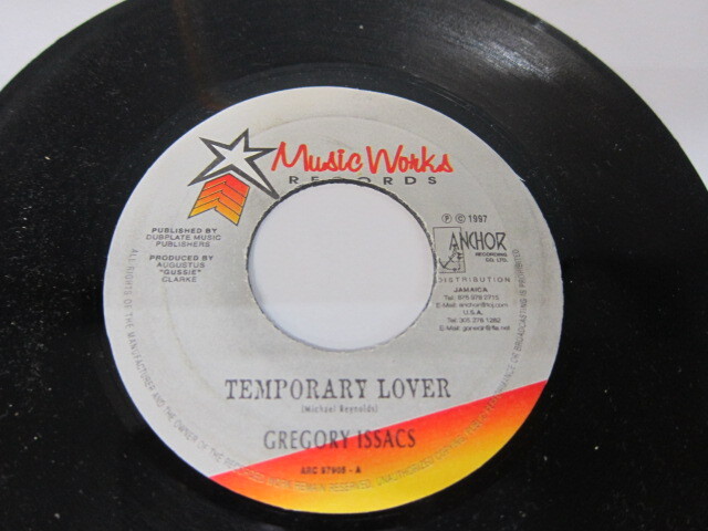 GREGORY ISSACS / TEMPORARY LOVER / MUSIC WORKS
