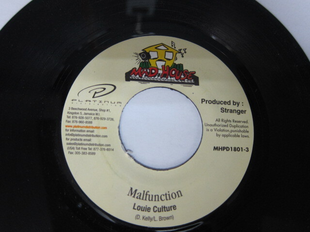 LOUIE CULTURE / MALFUNCTION / MACCA RIDDIM / MAD HOUSE