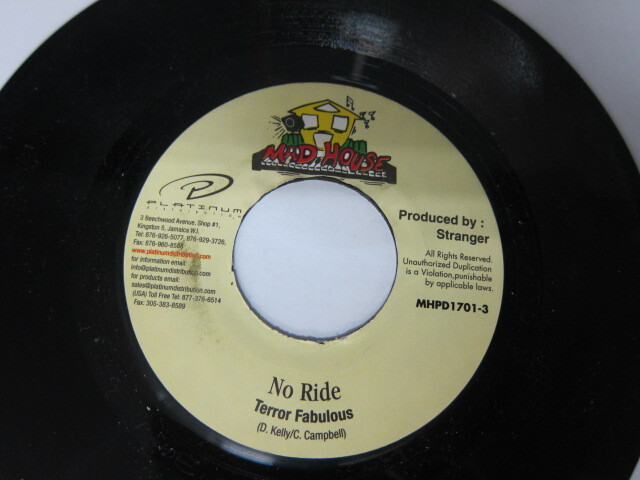 TERROR FABULOUS / NO RIDE / HEART BEAT RIDDIM / MAD HOUSE