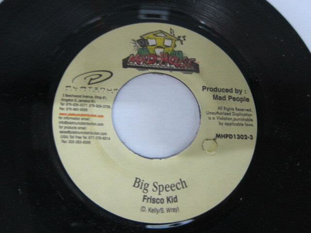 FRISCO KID / BIG SPEECH / PEPPER SEED RIDDIM / MAD HOUSE