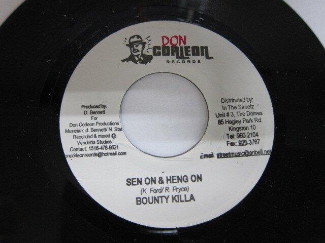 BOUNTY KILLER / SEN ON & HENG ON / JONKANOO RIDDIM / DON CORLEON RECORDS