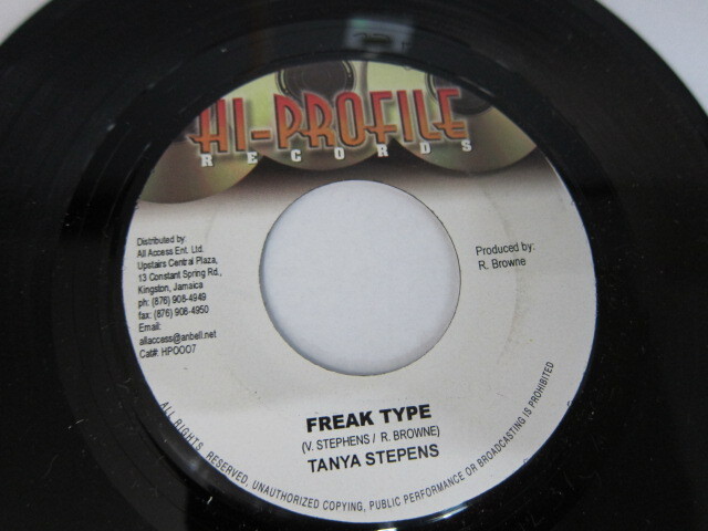 TANYA STEPHENS / FREAK TYPE / BADDIS RIDDIM / HI-PROFILE