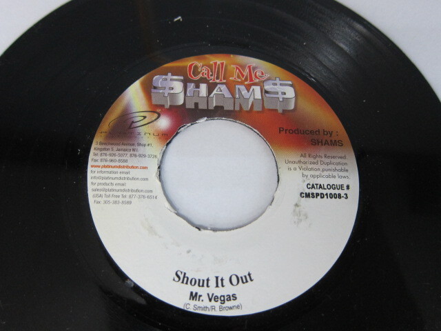 MR.VEGAS / SHOUT IT OUT / GRASS CYAAT RIDDIM / CALL ME SHAMS