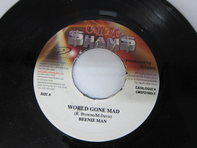BEENIE MAN / WORLD GONE MAD / GRASS CYAAT RIDDIM / CALL ME SHAMS