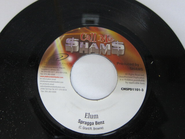 SPRAGGA BENZ / ELUM / GRASS CYAAT RIDDIM / CALL ME SHAMS