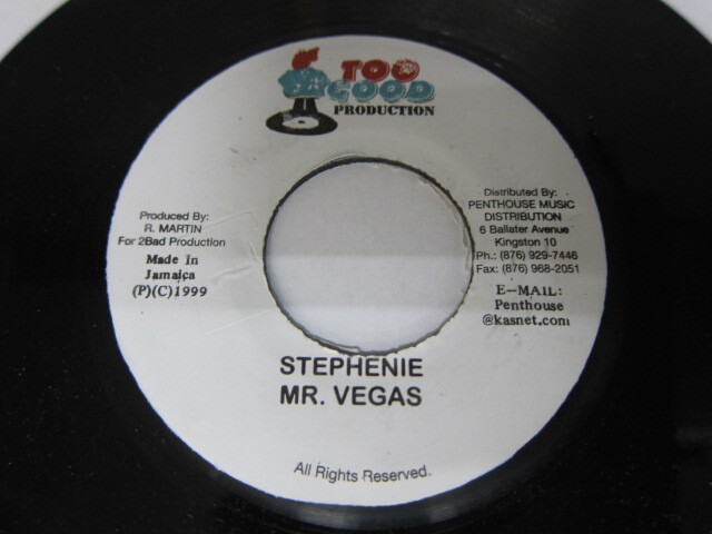 MR.VEGAS / STEPHENIE / MUST BE A SIGN RIDDIM / TOO GOOD PRODUCTION