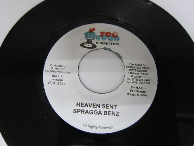 SPRAGGA BENZ / HEVEN SENT / MUST BE A SIGN RIDDIM / TOO GOOD PRODUCTION