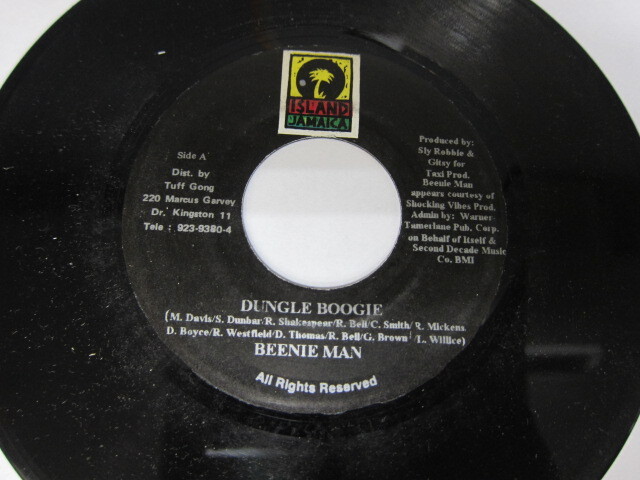 BEENIE MAN / DUNGLE BOOGIE / ISLAND JAMAICA