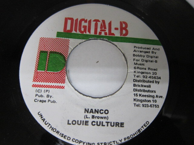 LOUIE CULTURE / NANCO / YOU DON’T CARE RIDDIM / DIGITAL B