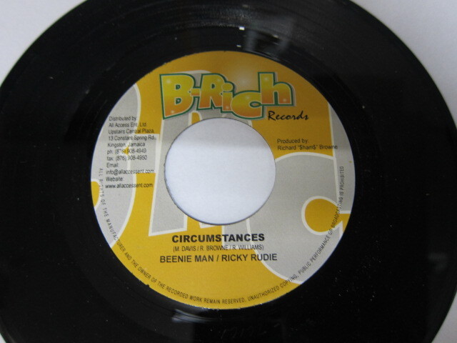 BEENIE MAN & RICKY RUDIE / CIRCUMSTANCES / B-RICH