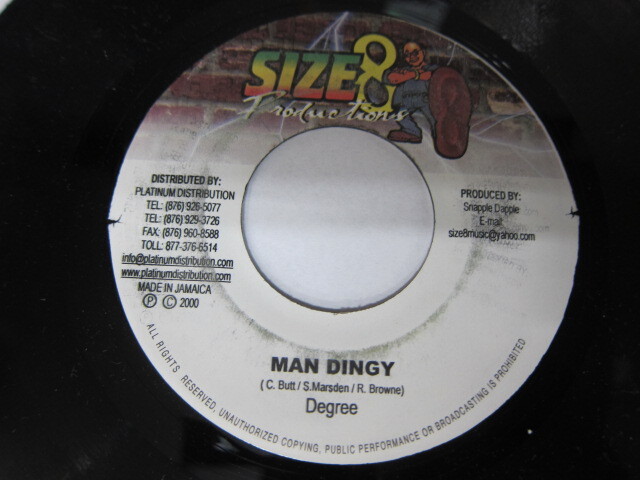 GENERAL DEGREE / MAN DINGY / SIZE 8