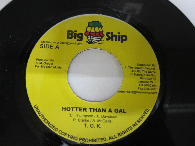 Aside T.O.K / HOTTER THAN A GAL / CHINO / CHANGE / BEE HIVE RIDDIM / BIG SHIP 