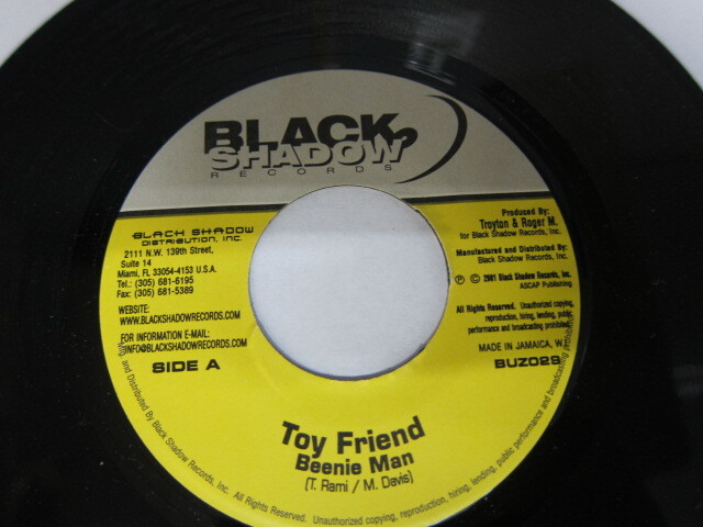 BEENIE MAN / TOY FRIEND / THE BUZZ RIDDIM / BLACK SHADOW