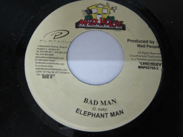 ELEPHANT MAN / BAD MAN / FIESTA RIDDIM / MAD HOUSE