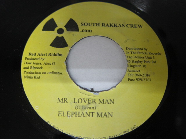 ELEPHANT MAN / MR.LOVER MAN / CLAPPAS RIDDIM / SOUTH RAKKAS CREW