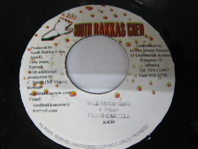 VYBZ CARTELL / WAR ORGANISER / CLAPPAS RIDDIM / SOUTH RAKKAS CREW