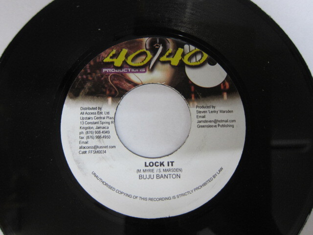 BUJU BANTON / LOCK IT / 40/40