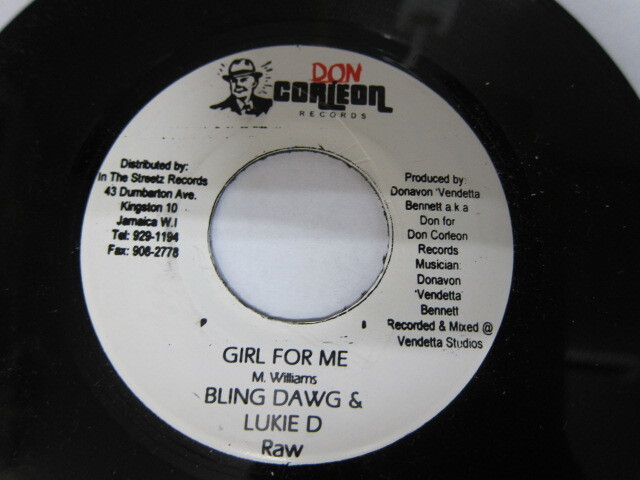 BLING DAWG & LUKIE D / GIRL FOR ME / DON CORLEON RECORDS