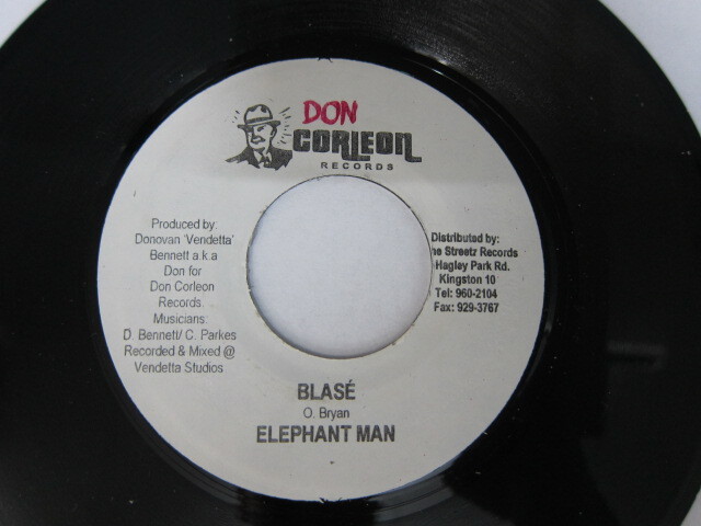 ELEPHANT MAN / BLAZE / DON CORLEON RECORDS