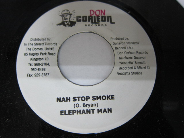 ELEPHANT MAN / NAH STOP SMOKE / TRI FECTA RIDDIM / DON CORLEON RECORDS