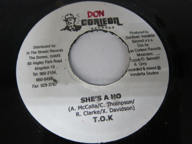 T.O.K / SHE'S A HO / TRI FECTA RIDDIM / DON CORLEON RECORDS