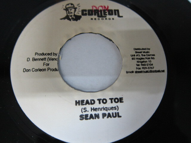 SEAN PAUL / HEAD TO TOE / TRI FECTA RIDDIM / DON CORLEON RECORDS