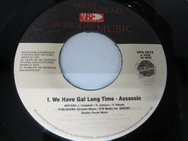 ASSASIN / WE HAVE GAL LONG TIME / MAD INSTRUMENTS RIDDIM / V.P. RECORDS