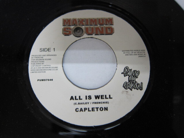 CAPLETON / ALL IS WELL / VINEYARD TOWN RIDDIM / MAXIMUM SOUND
