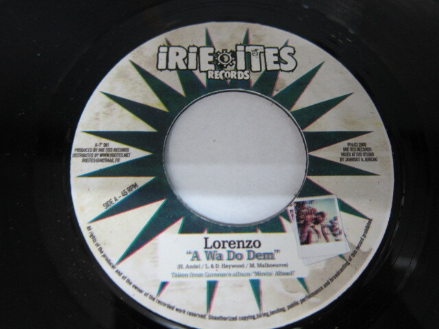 LORENZO / A WA DO DEM / Bside LORENZO & SPECTACULAR / FALSE PRETENDER / IRIE ITES