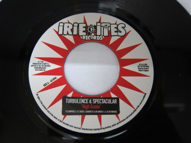 TURBULENCE & SPECTACULAR / HIGH GRADE / Bside SPECTACULAR / CHANT / IRIE ITES