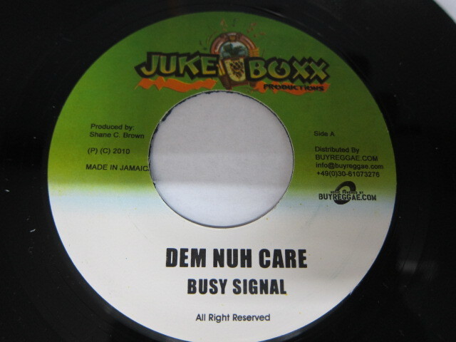BUSY SIGNAL / DEM NUH CARE / Bside ROMAIN VIRGO / LIVE MY LIFE / BOOPS RIDDIM / JUKE BOXX