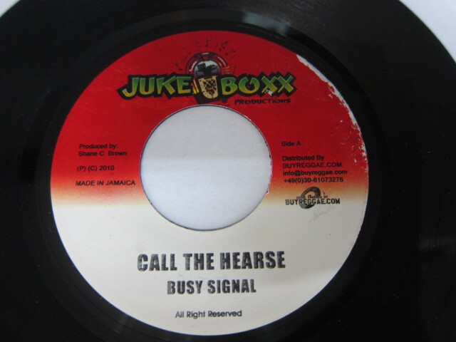 BUSY SIGNAL / CALL THE HEARSE / Bside HIGH GRADE / STAGALAG RIDDIM / JUKE BOXX