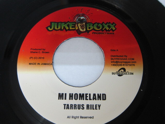 TARRUS RILEY / MI HOMELAND / Bside ELEPHANT MAN / MAN YUH NAH DEAL WID LOVE / STAGALAG RIDDIM / JUKE BOXX