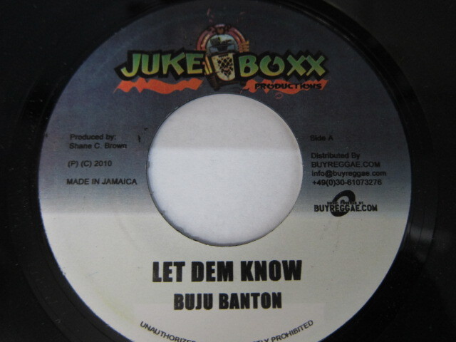 Aside BUJU BANTON / LET DEM KNOW / Bside WAYNE MARSHALL / SO CLEAN / DAMEGE CONTROL RIDDIM / JUKE BOXX