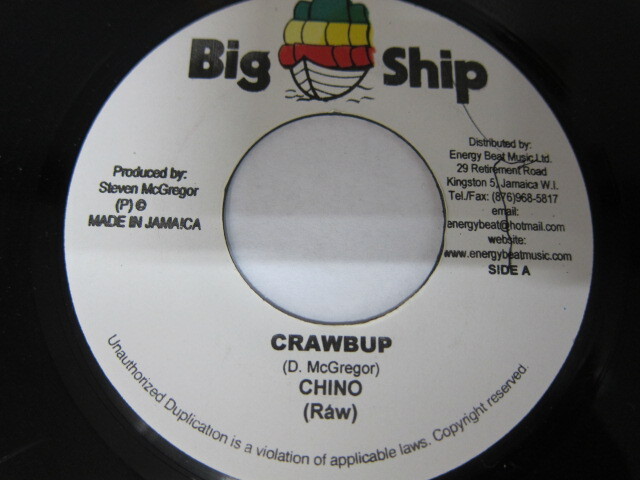 Aside CHIONO / CRAWBUP / Bside BLACK RHINO / TELL IT TO DEM / ADVOCATE RIDDIM / BIG SHIP