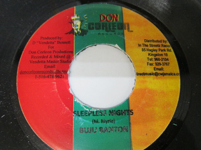 BUJU BANTON / SLEEPLESS NIGHTS / SECRET RIDDIM / DON CORLEON