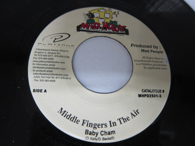 BABY CHAM / MIDDLE FINGERS IN THE AIR / RETURN RIDDIM / MAD HOUSE