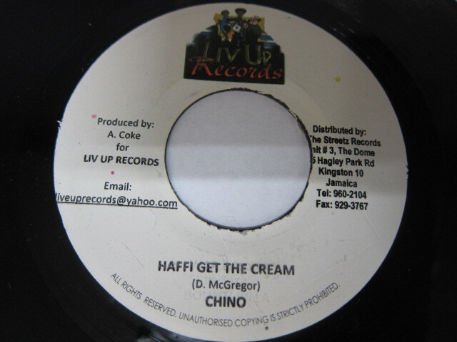 CHINO / HAFFI GET THE CREAM / GOOD LIFE RIDDIM / LIVE UP RECORDS